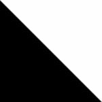 לבן מבריק / שחור מט