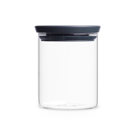מיכל זכוכית, מכסה אפור כהה 0.6 ליטר Brabantia