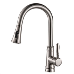 ברז מטבח עם מזלף נשלף פיה מסתובבת K121