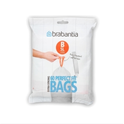 שקיות קוד B מותאמות במיוחד לפח אשפה 5 ליטר