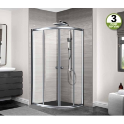 מקלחון הזזה פינתי - עגול