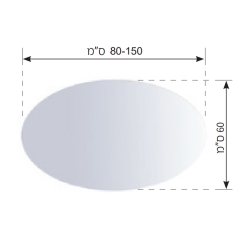 מראה אובלית מרחפת