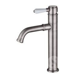 ברז ענתיק גבוה ידית חרס מסתובב