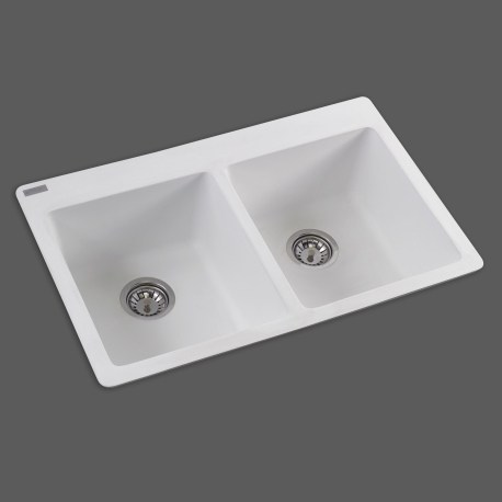 כיור סיליגרניט כפול Brodi