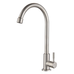 ברז פרח מים קרים - ניקל מוברש