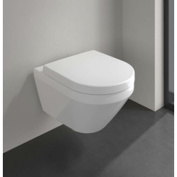 אסלה תלויה רימלס סדרת ARCHITECTURA עם ציפוי ceramic plus כוללת מושב