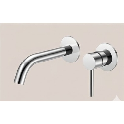 ברז קיר לכיור רחצה בעל פיה קצרה דגם 702001