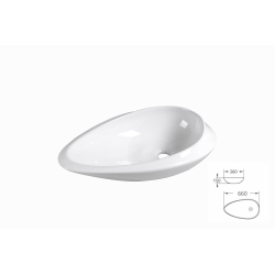 כיור מונח אובלי דגם טולדו GM8492